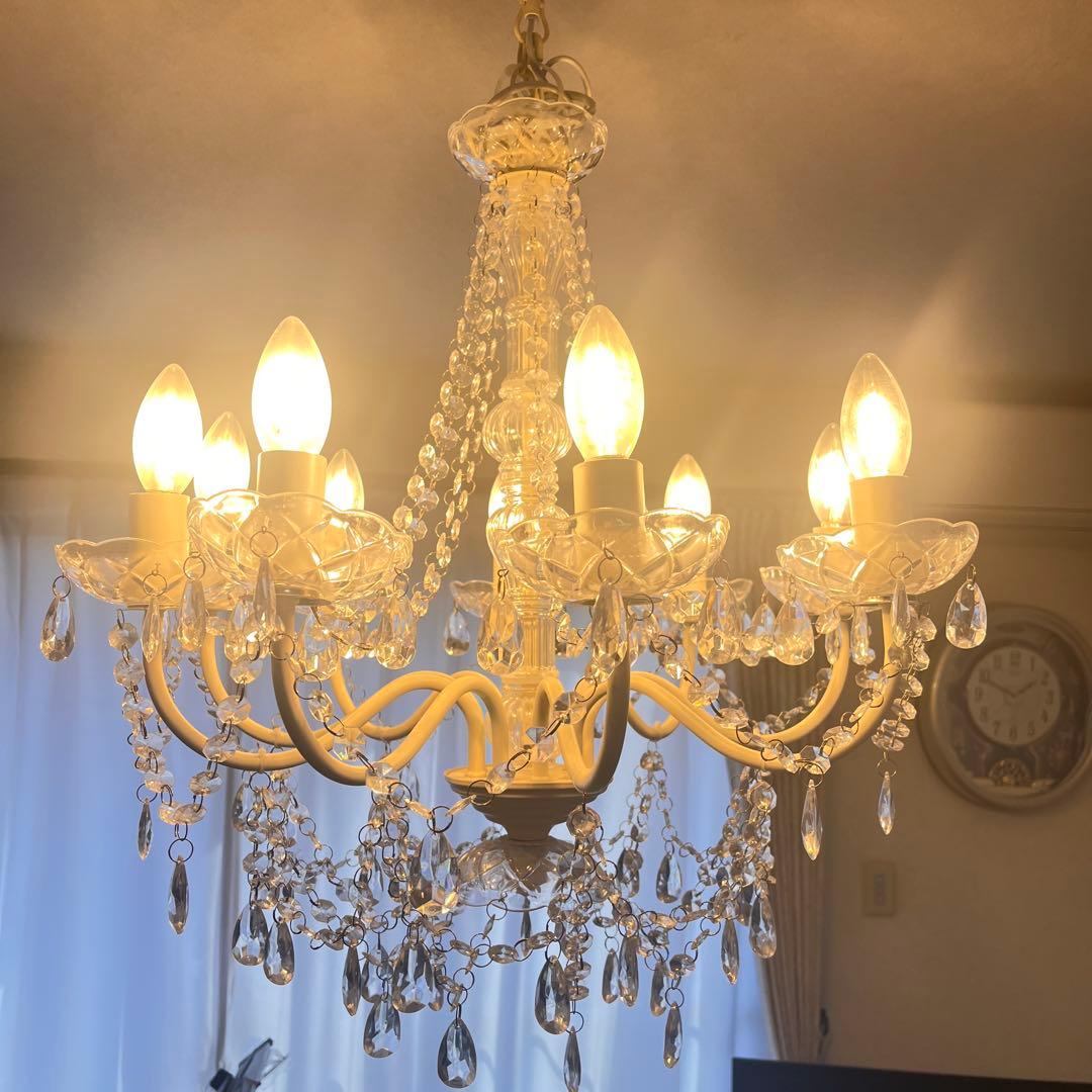 【美品】9灯 シャンデリア秋月貿易 Juliette ジュリエットアンティーク調