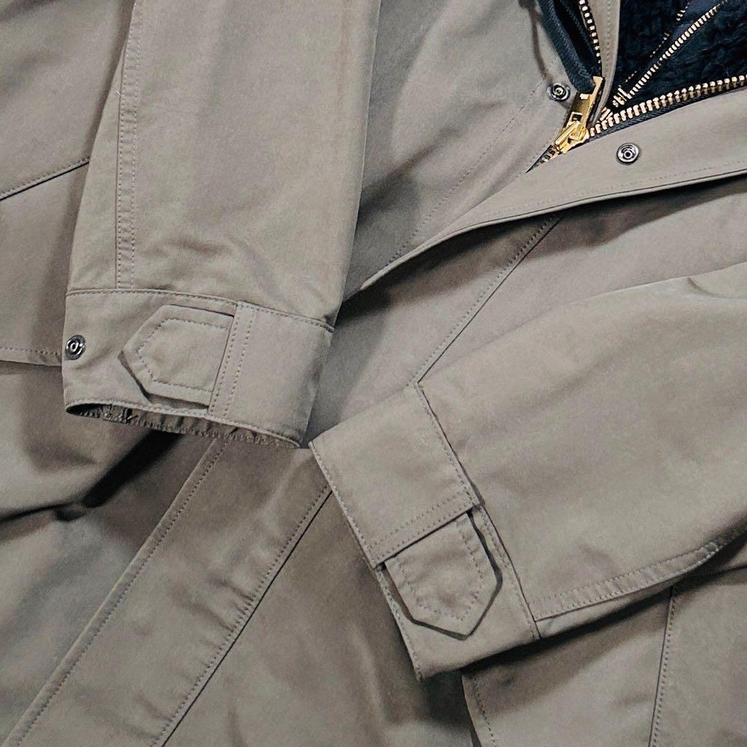 未使用級 リラクス モッズコート ボアベスト セット 取り外し可 カーキ 36