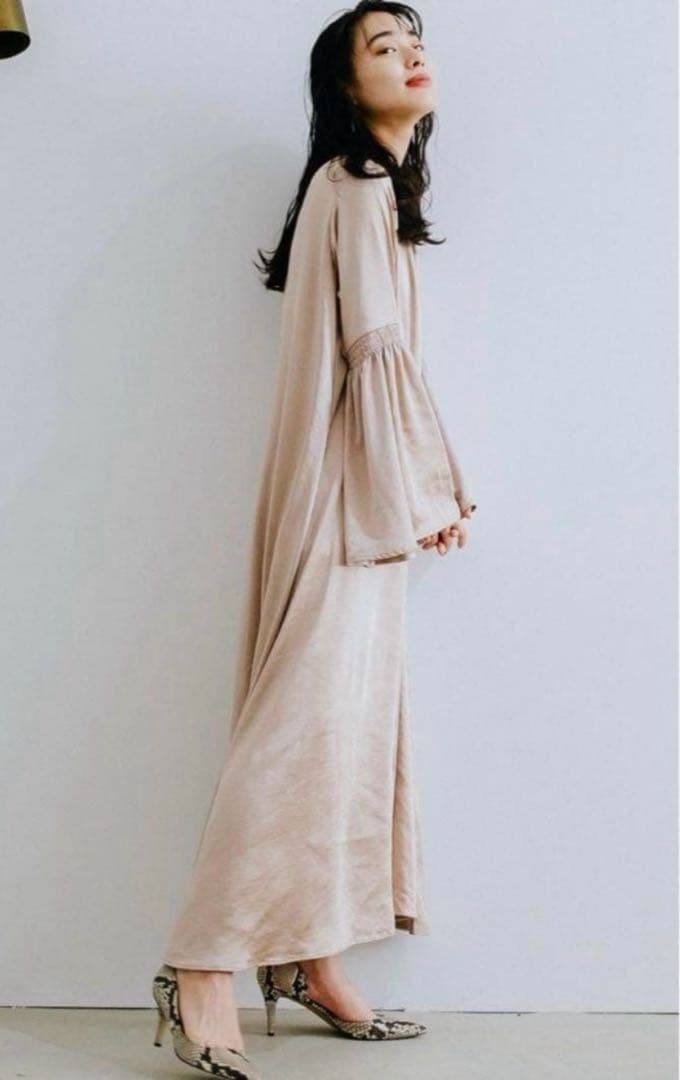 marte vintage サテンワンピース　サテンドレス