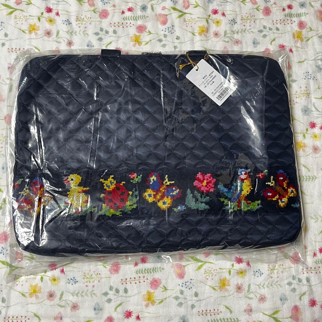 新品 フェイラー ハイジ ブリーフケース ネイビー キルティング バッグ