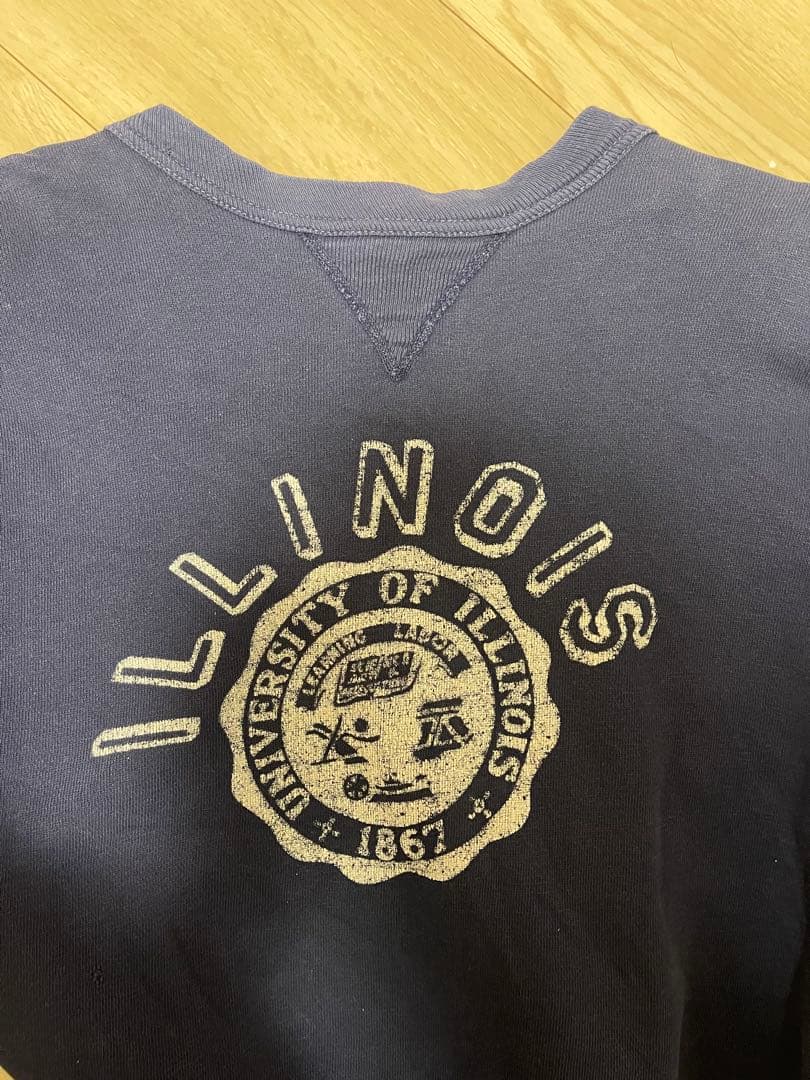 【値下げ可】60‘s vintage college print sweat