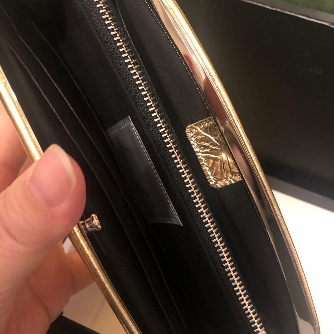 新品！カワカワ kawakawa 長財布　サイフ！ゴールド　金色