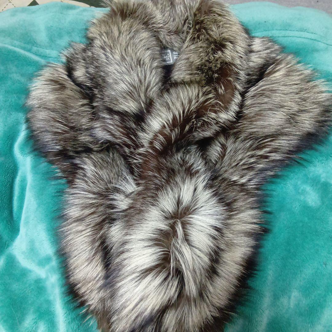 SAGA FOX　超大判ストール　ショール　シルバーフォックス