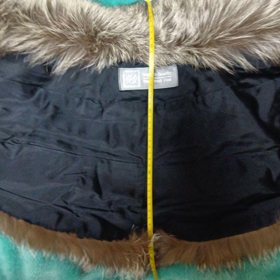 SAGA FOX　超大判ストール　ショール　シルバーフォックス