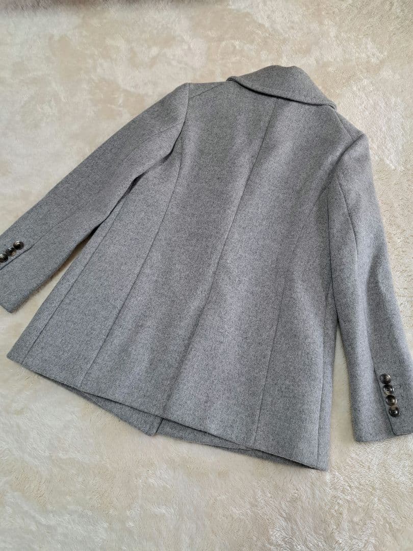 23区 ピーコート ウール100% グレー 40 ダブル 美品