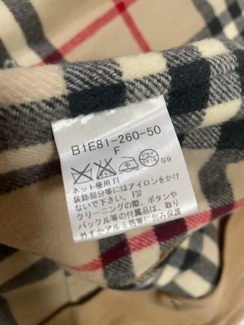 バーバリーロンドン ポンチョ ダッフル コート FREE メガチェック