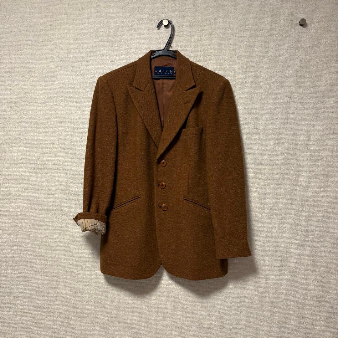 あ*こ様 ラルフローレン　ブラウン テーラードジャケット ウール混合