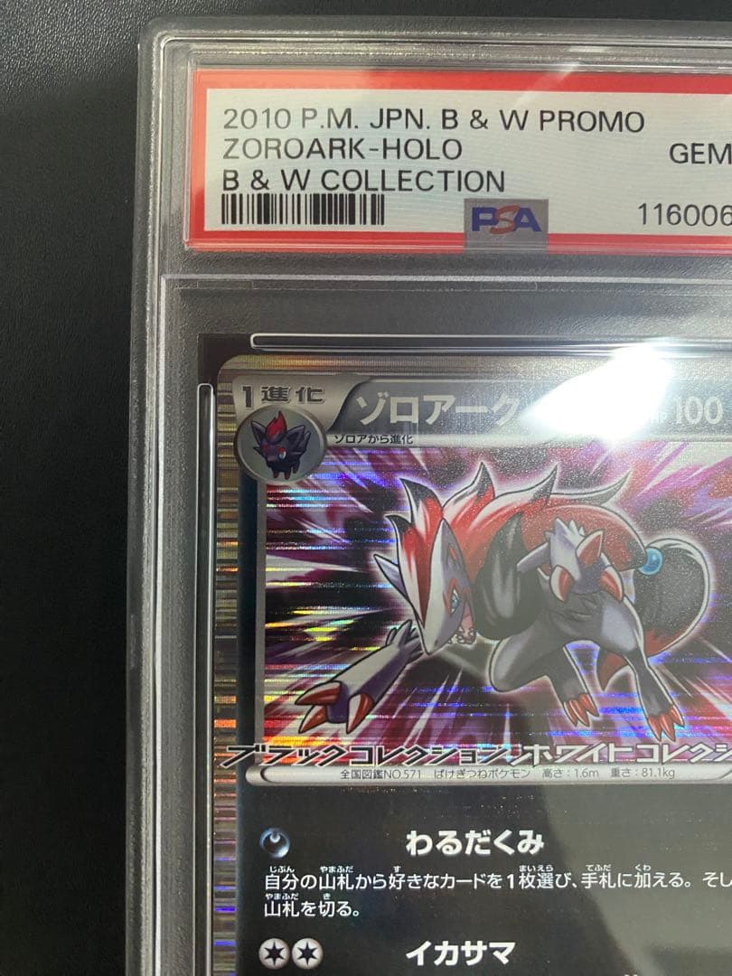 ゾロアーク プロモ　BW psa10 ポケモンカード　世界で30枚