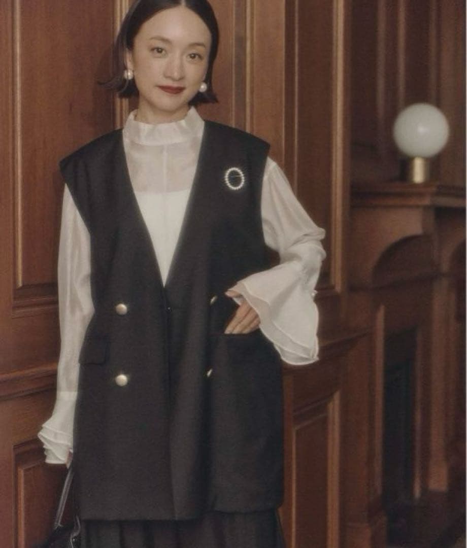 ピュアルセシン TRダブルデザインジレベスト ブラック