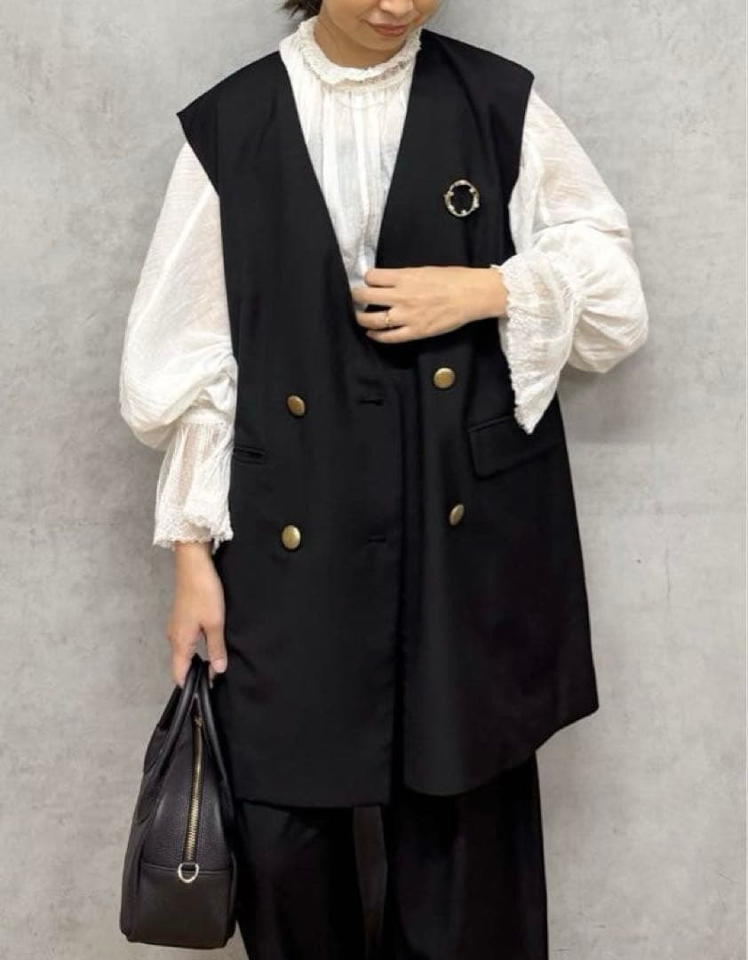 ピュアルセシン TRダブルデザインジレベスト ブラック