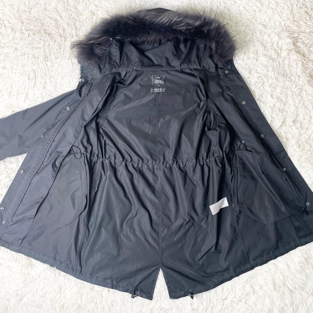 【極美品】23区×LIMONTA east マルチWAYタフタコート ブラック
