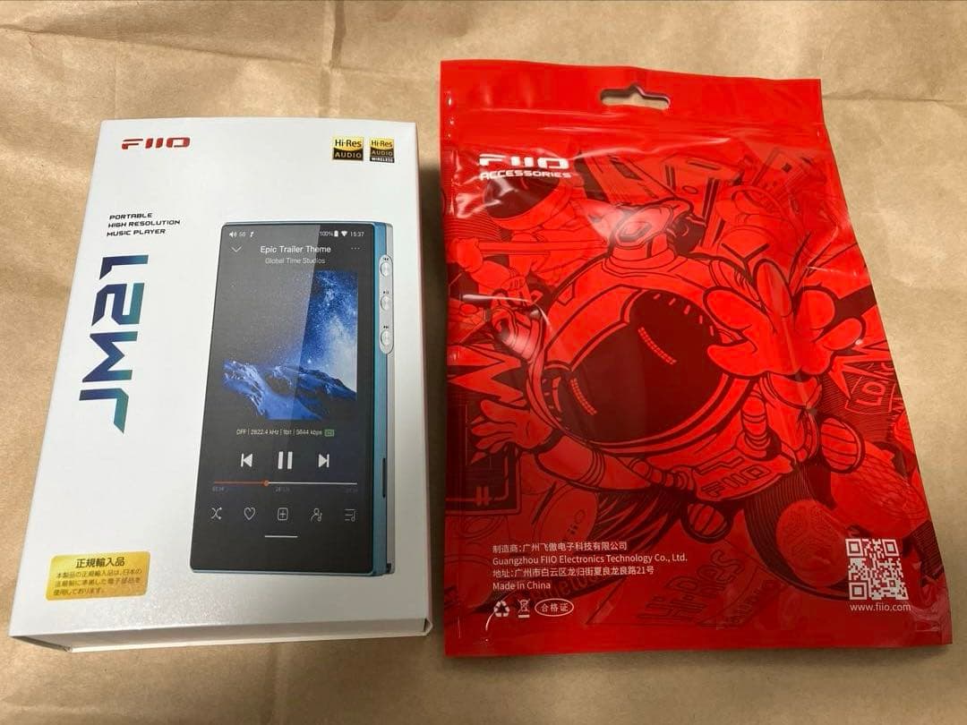 ほぼ新品FiiO JM21 デジタルオーディオプレーヤー +純正合皮ケース