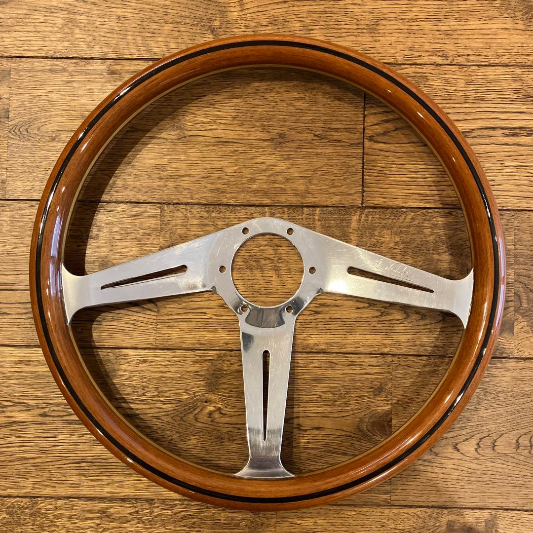 ナルディ　ウッドステアリング　サイドスポーク　36パイ