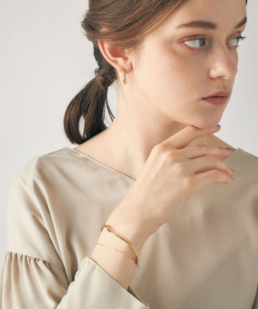 ete レイヤード バングル ペタルチェーン現行品美品