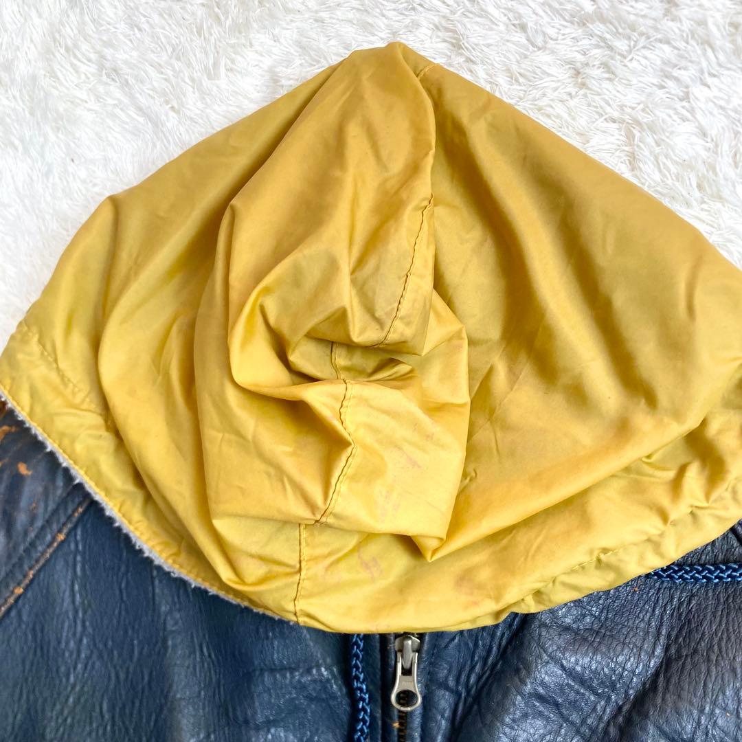 AVIREX ラムレザー スタジャン インディアントマホークス　ライナー付き