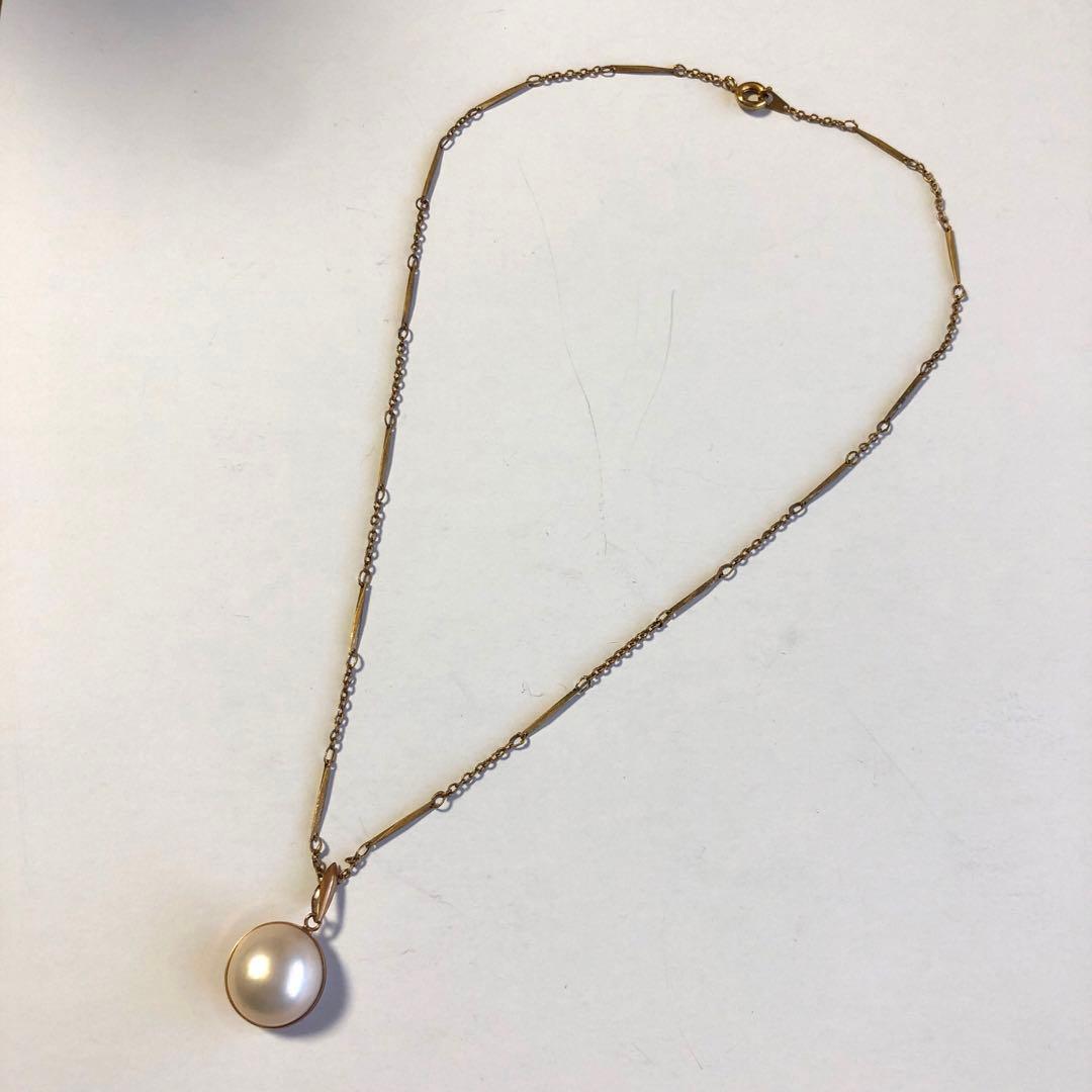 本真珠　ネックレス　大粒　パールネックレス