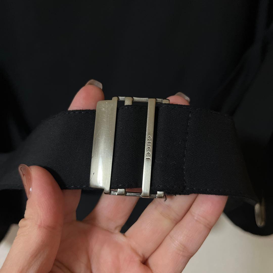 GUCCI ミリタリージャケット ブラック 40 グッチ　ジャンバー　アウター