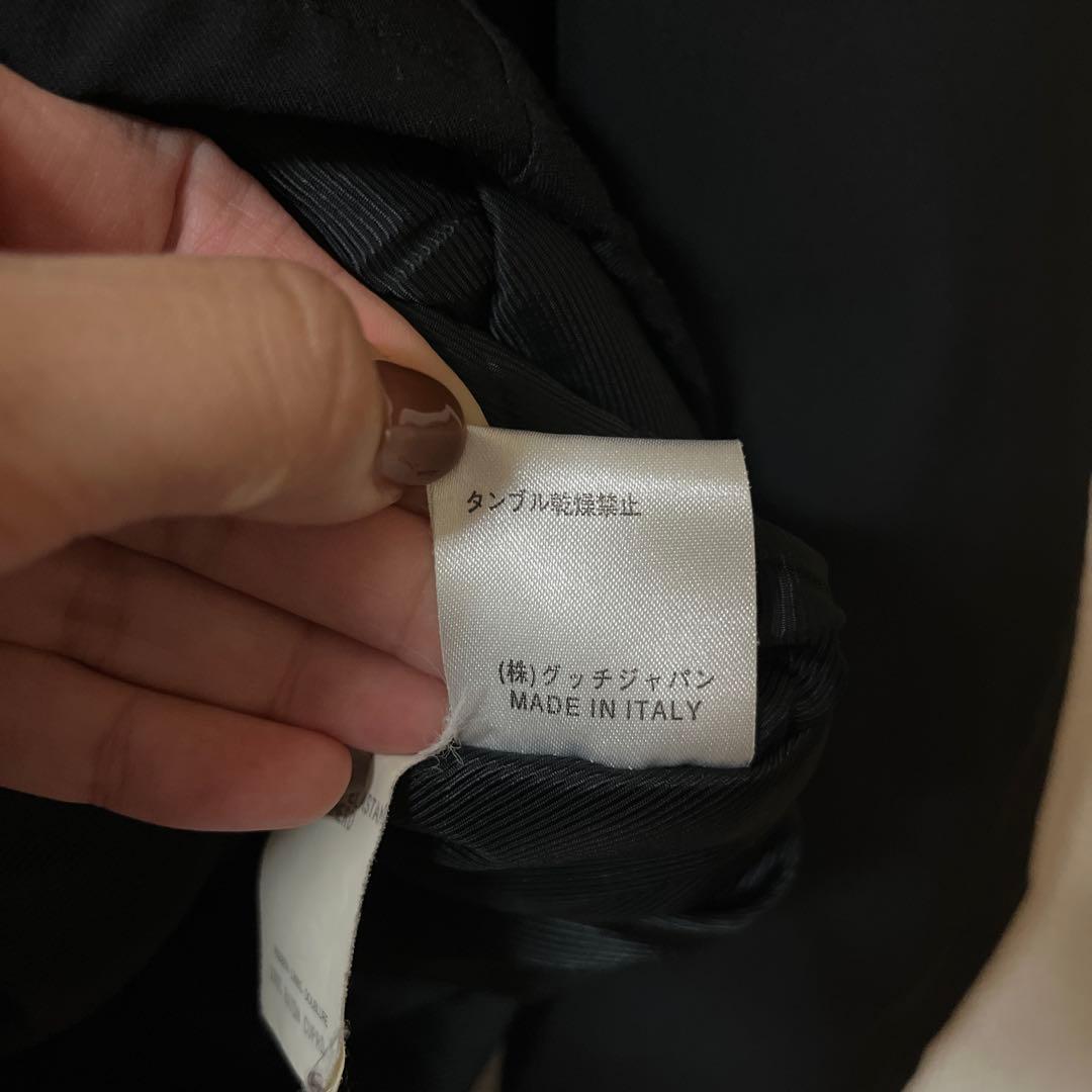 GUCCI ミリタリージャケット ブラック 40 グッチ　ジャンバー　アウター