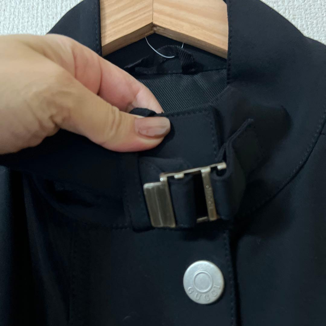 GUCCI ミリタリージャケット ブラック 40 グッチ　ジャンバー　アウター