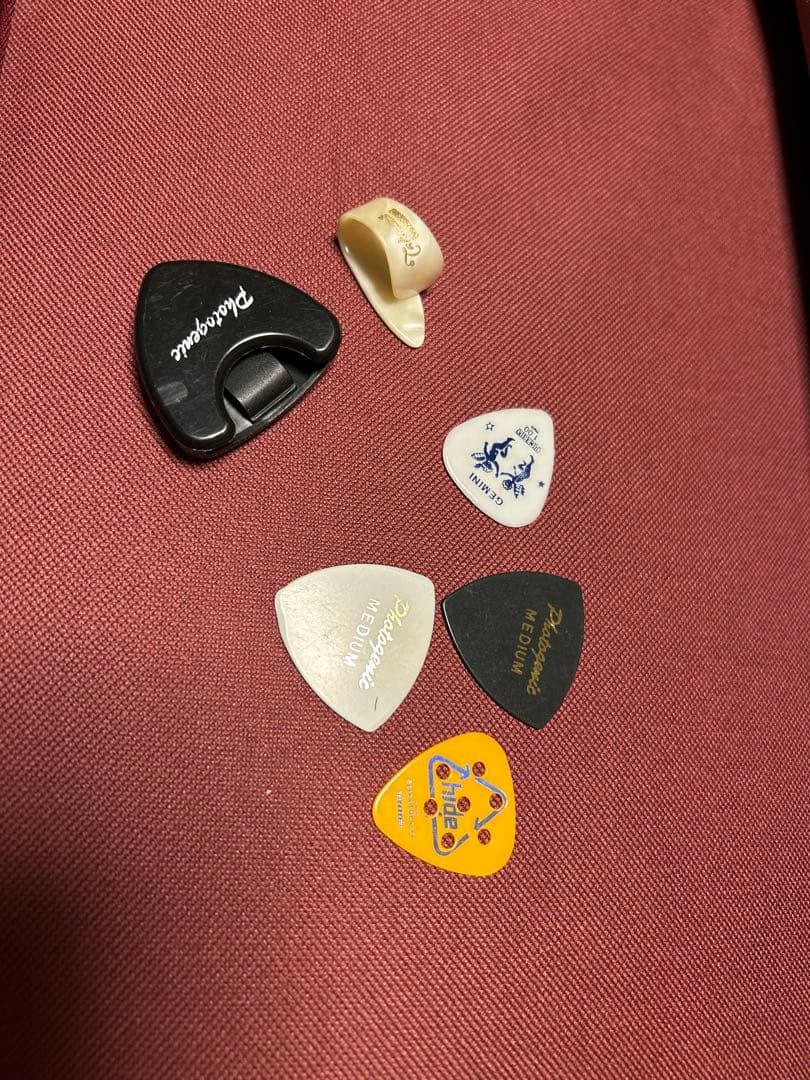 三線 ヘビ柄 赤いケース付き