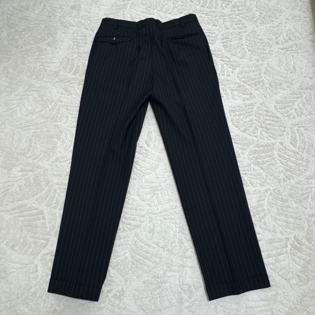 の*い様 【美品】バーバリーブラックレーベル セットアップ ブラック ストライプ