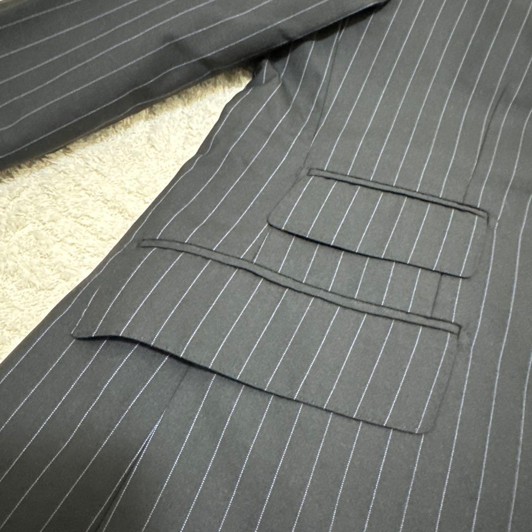 の*い様 【美品】バーバリーブラックレーベル セットアップ ブラック ストライプ