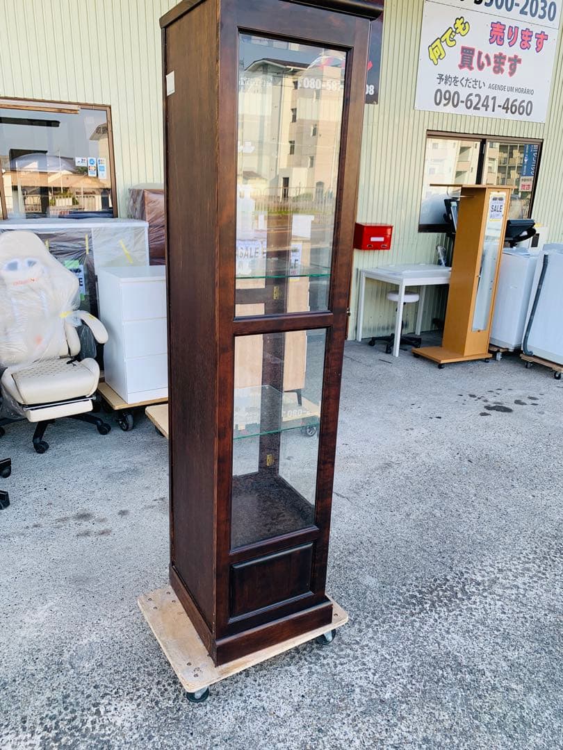 (滋賀県内のみ) キュリオケース ガラスキャビネット