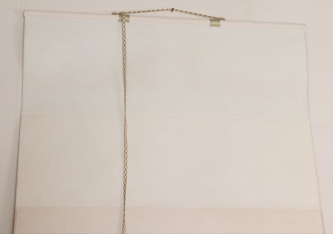 【真作】日本画 宮本昌雄「梅の寺」絹本 掛け軸 木箱 横物 MA434