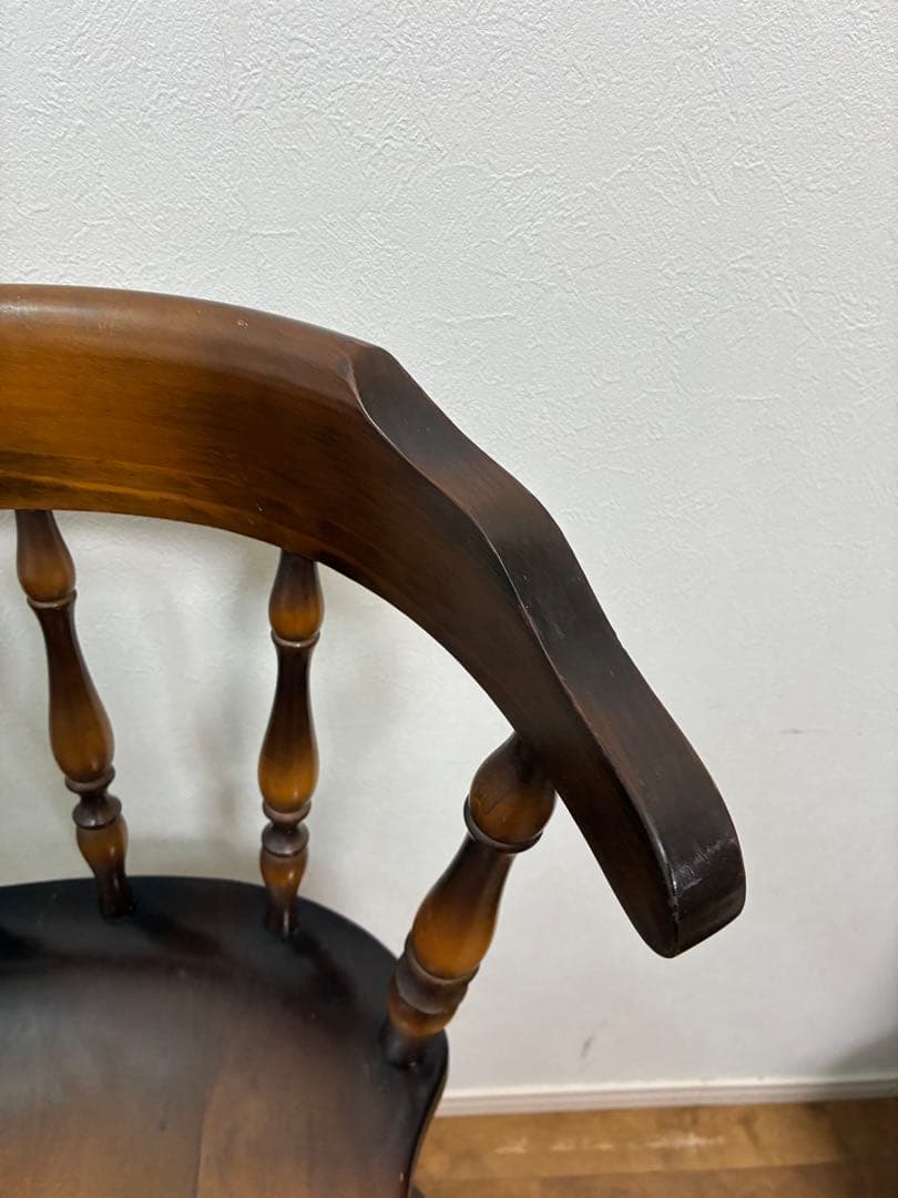 飛騨産業　キツツキマーク ハイチェア　カウンターチェア 回転椅子②