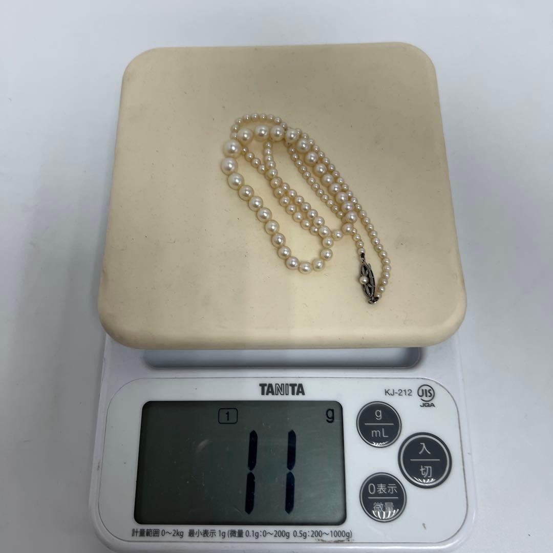 MIKIMOTO刻印　ミキモト本真珠ネックレス　11g 東Y8-0123☆2F