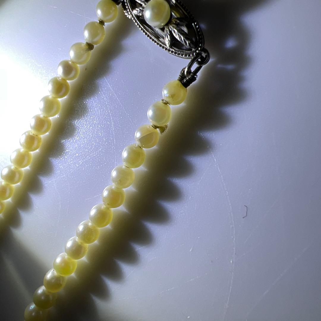 MIKIMOTO刻印　ミキモト本真珠ネックレス　11g 東Y8-0123☆2F