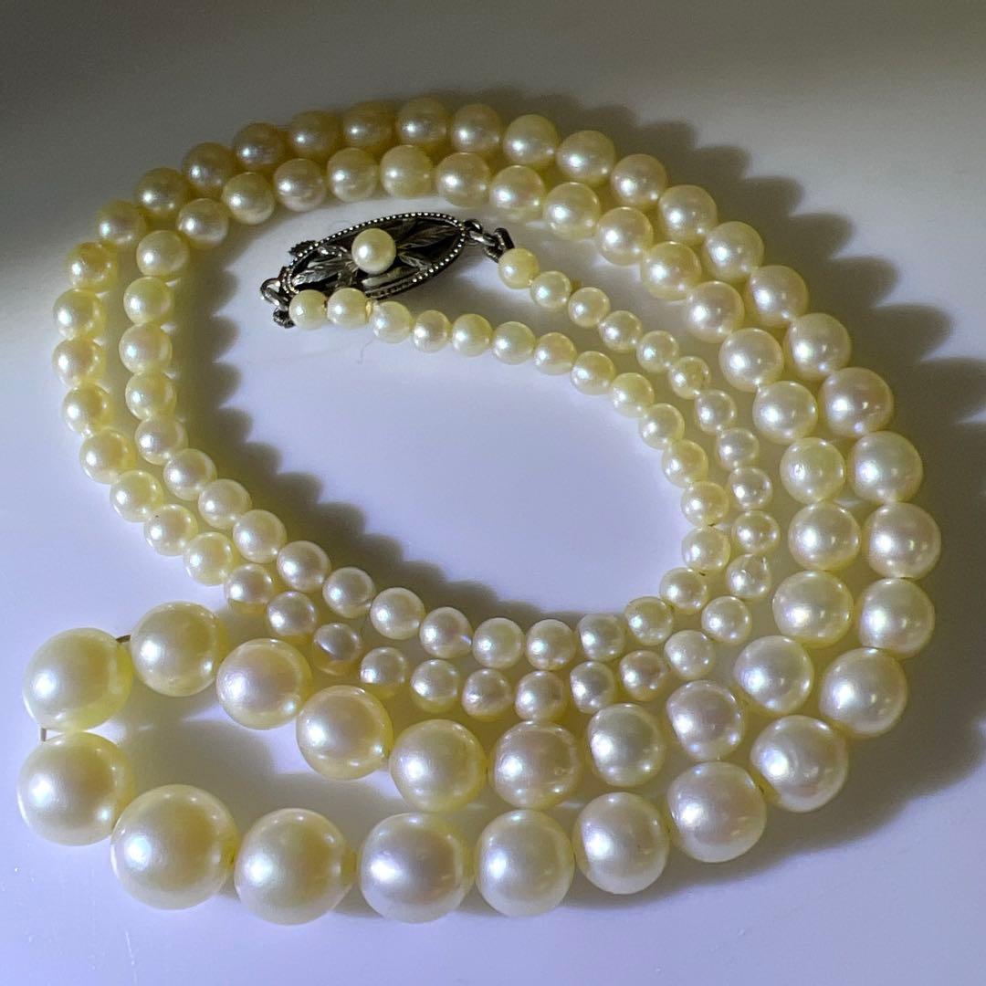 MIKIMOTO刻印　ミキモト本真珠ネックレス　11g 東Y8-0123☆2F