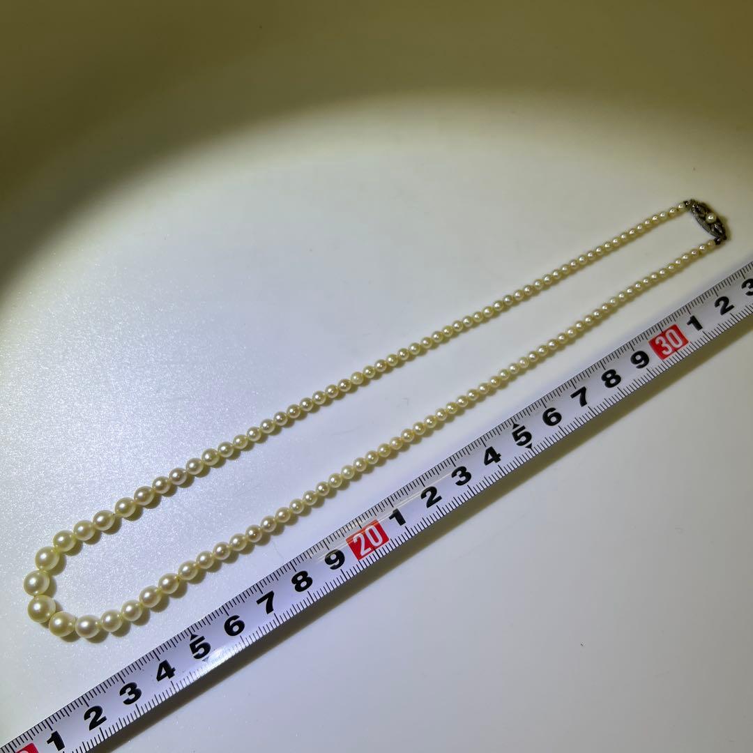 MIKIMOTO刻印　ミキモト本真珠ネックレス　11g 東Y8-0123☆2F