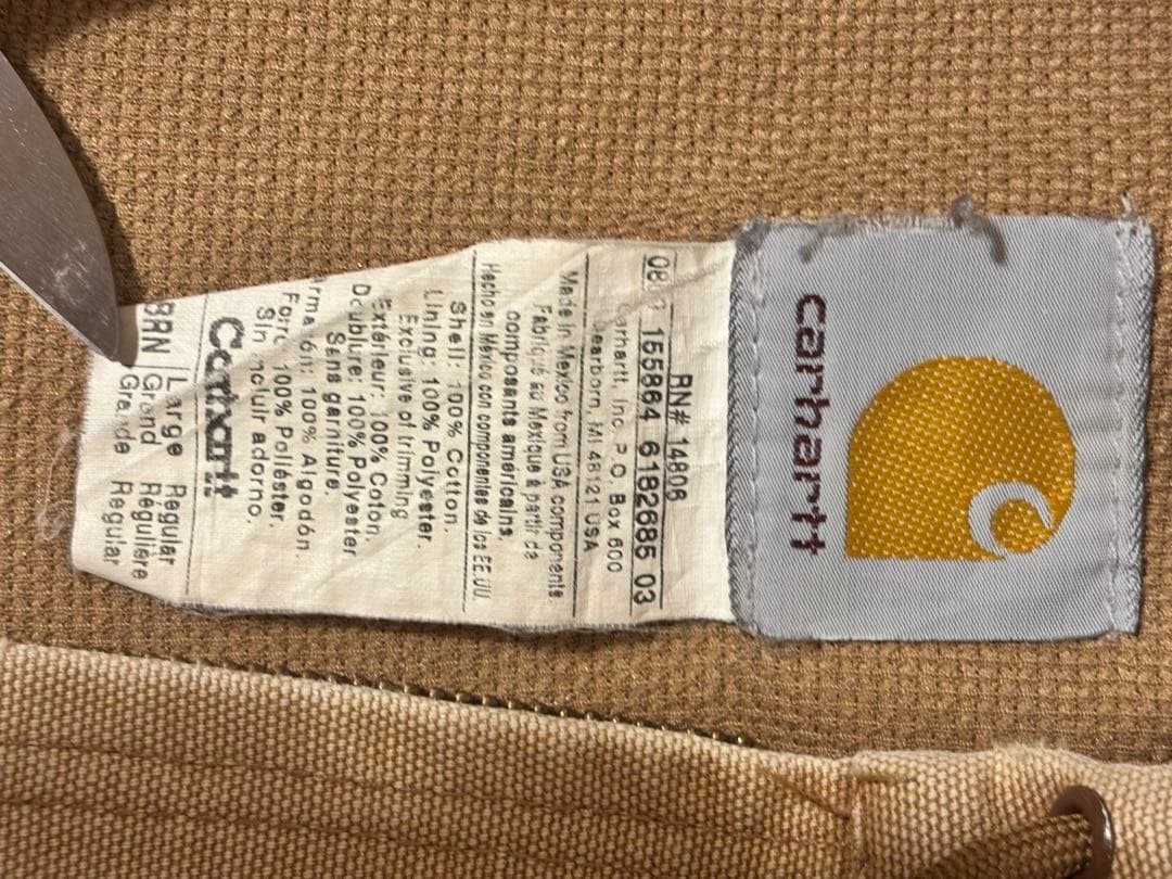 【00's carhartt 】アクティブジャケット ブラウン