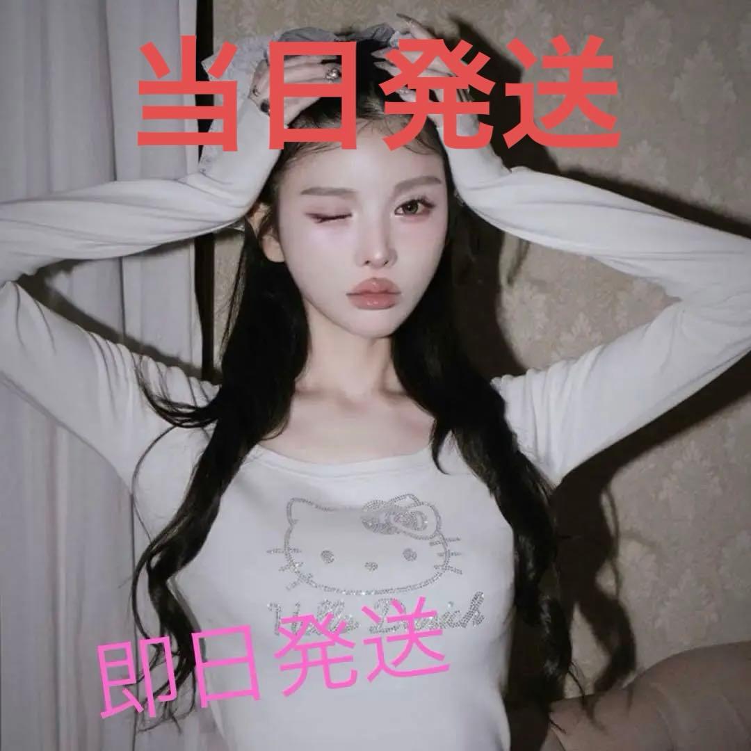 新品タグ付き Hello Darich コンパクトロングTシャツ