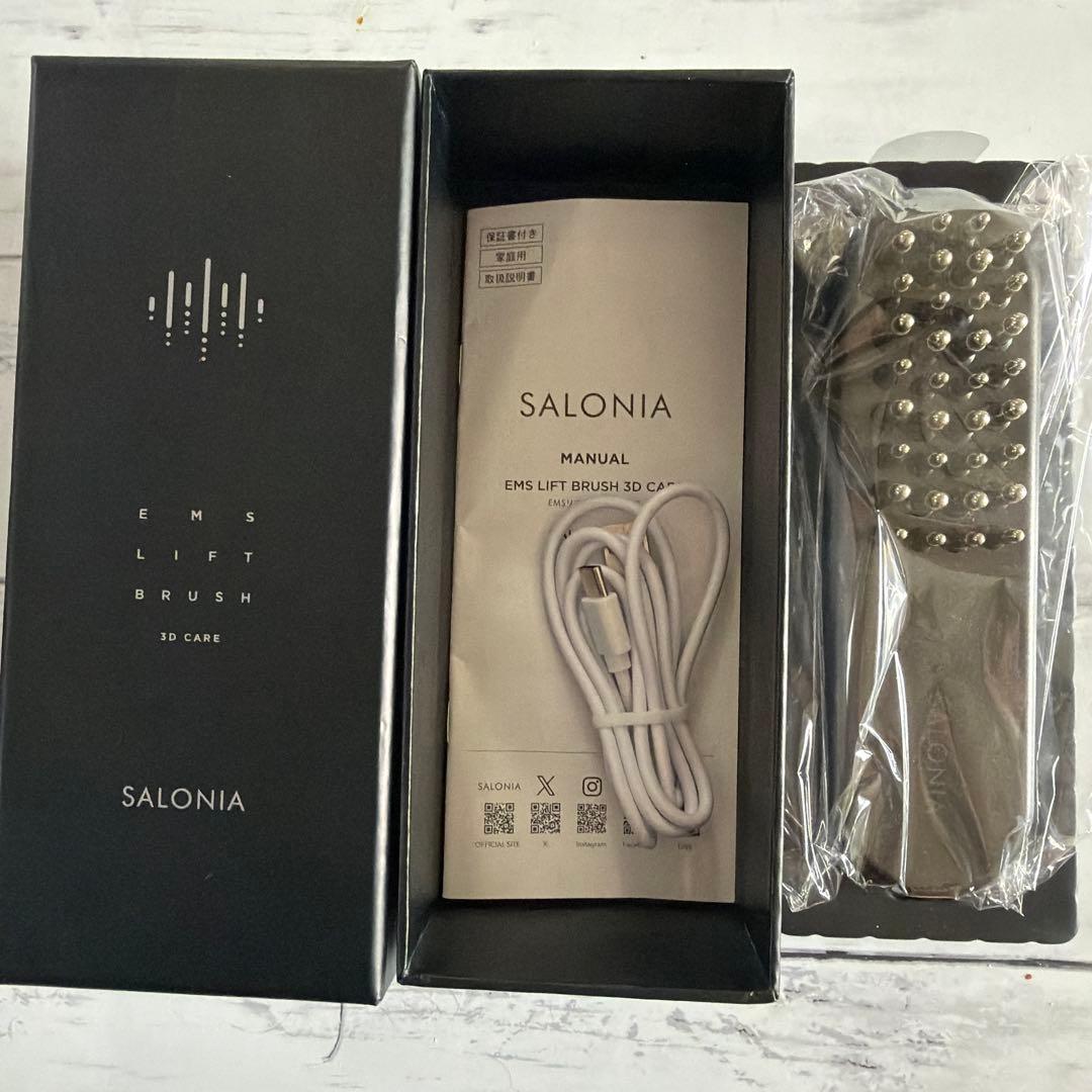 ボディ・フェイスケア SALONIA EMS LIFT BRUSH 3D CARE