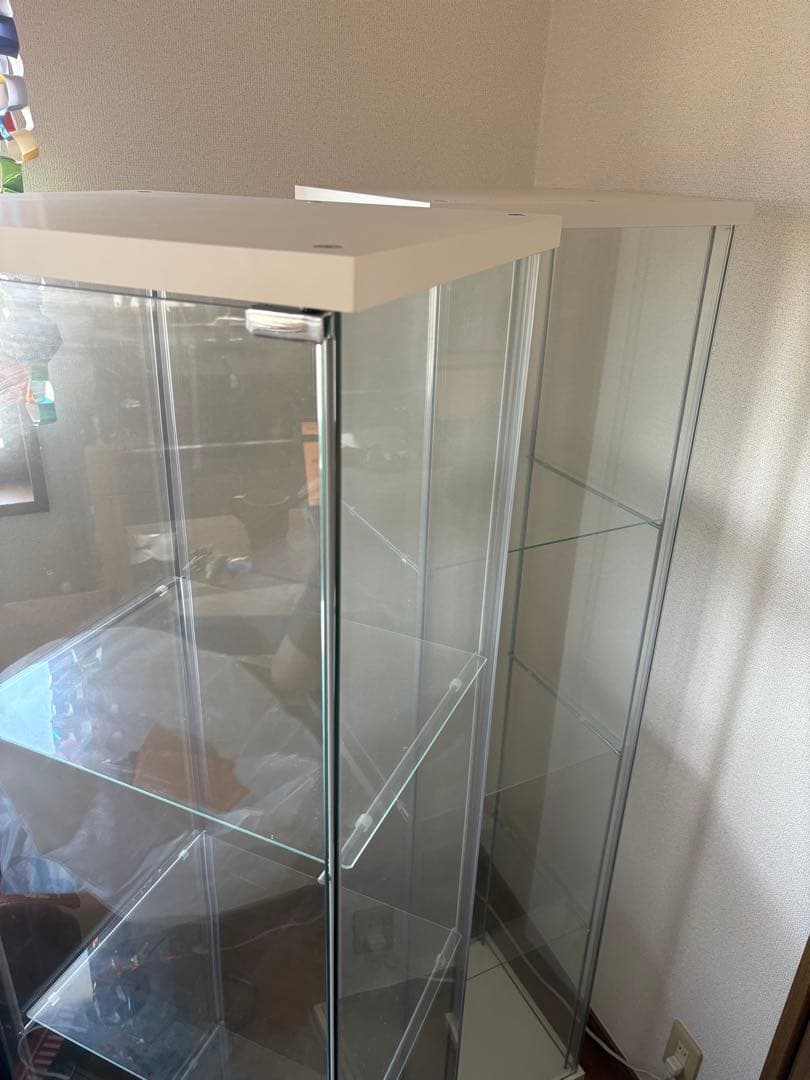 ＩＫＥＡ　DETOLF/デトルフ　ガラスケース43x163 cm2台セット