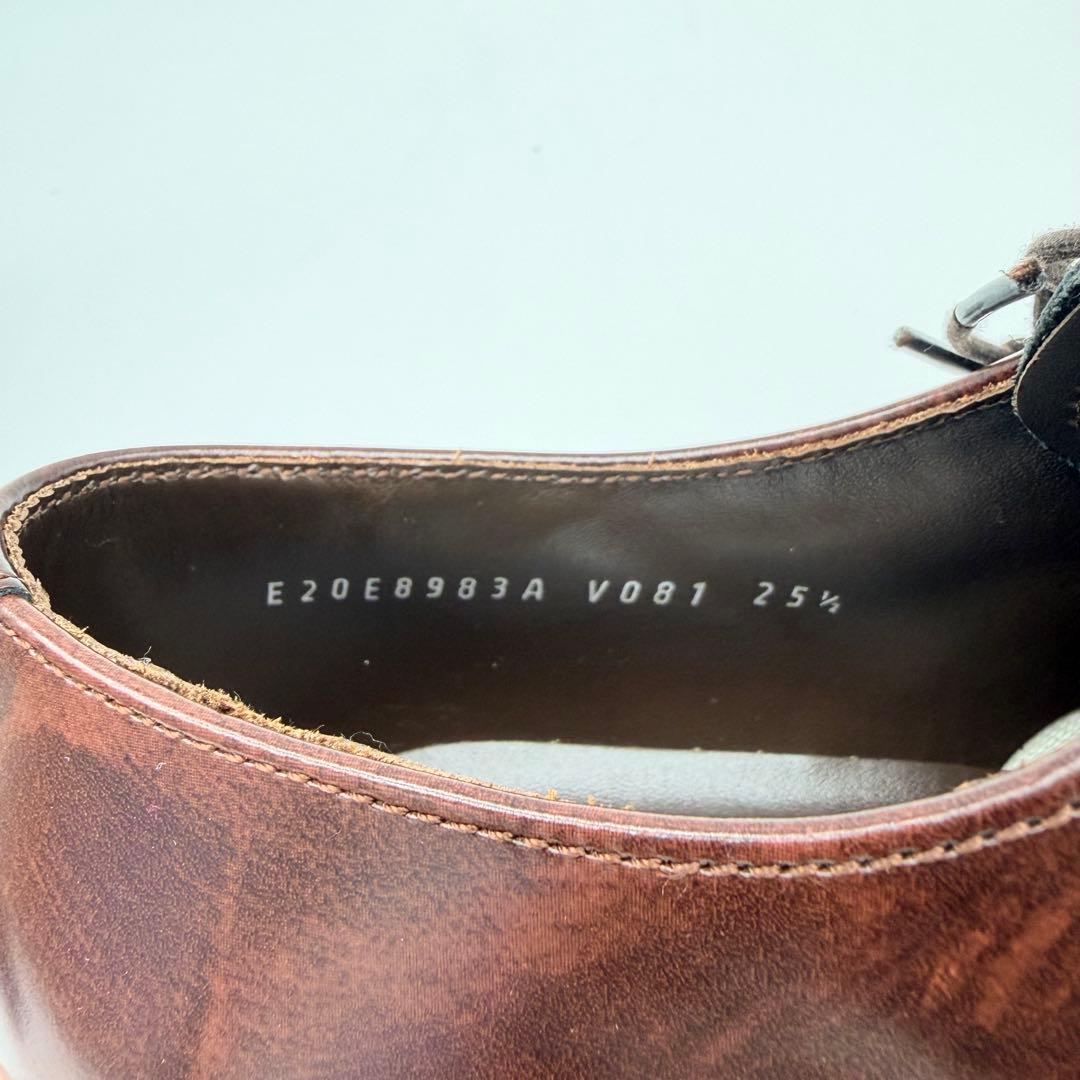 【未使用】REGAL プレーントゥ 25.5cm パティーヌ仕上げ 外羽根 革靴