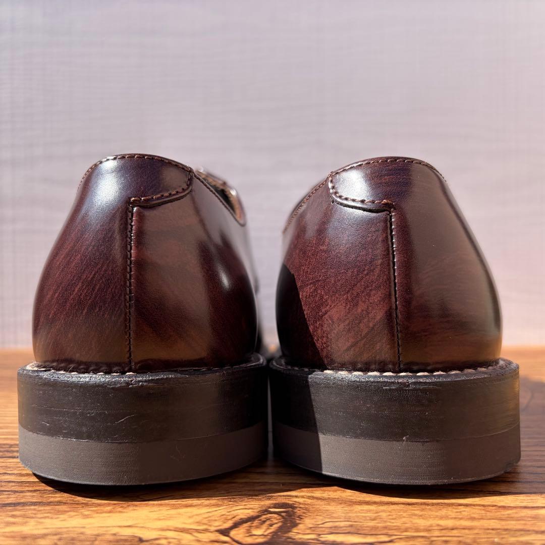 【未使用】REGAL プレーントゥ 25.5cm パティーヌ仕上げ 外羽根 革靴