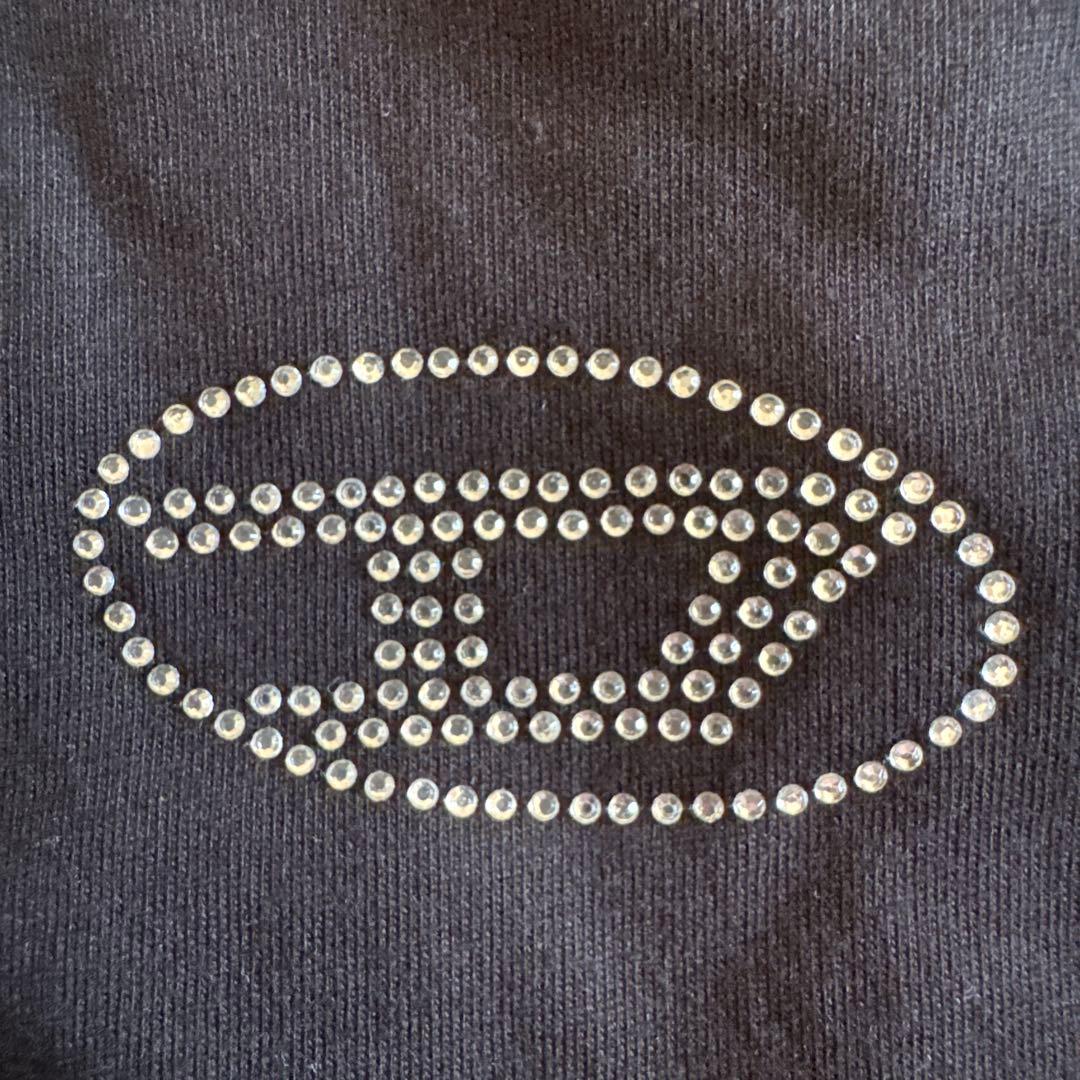 最終再値下げ！DIESEL ラインストーン半袖Tシャツ 新品タグ付き