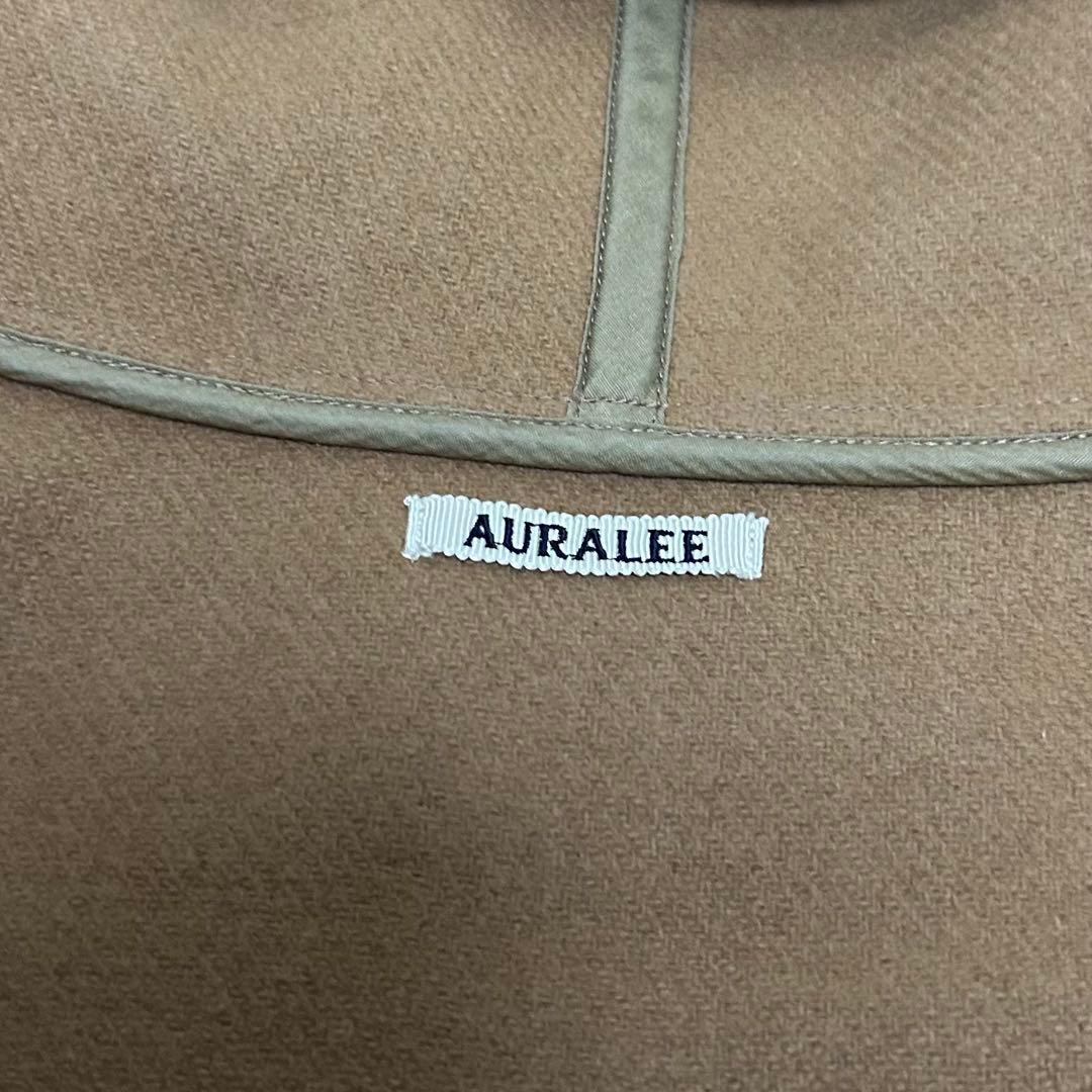 美品　AURALEE ヘビーメルトンコート　ユニセックス　フード　キャメル　1