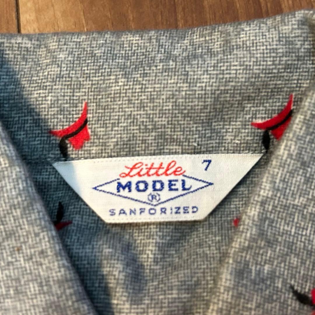 デッドストックビンテージ50sプリントネルシャツ