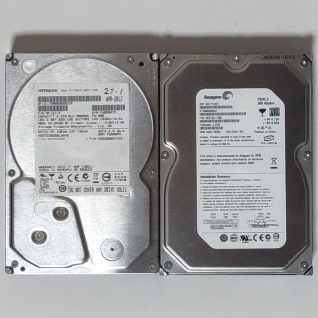 【合計4TB！】(HGST 2TB他) HDD 11台セット SATA 正常品