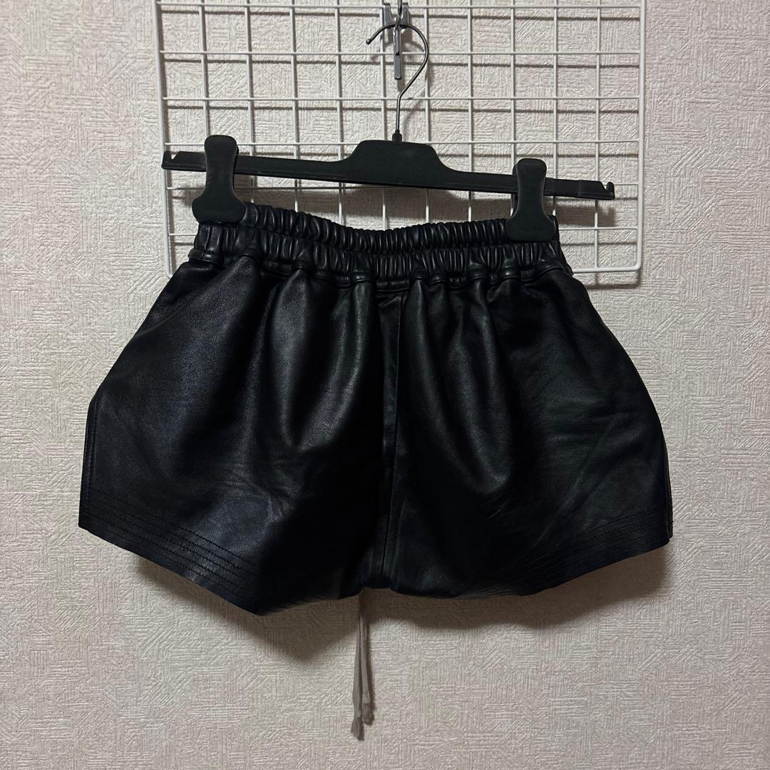 Rick Owens リックオウエンス　レザー　ショートパンツ　ショーツ