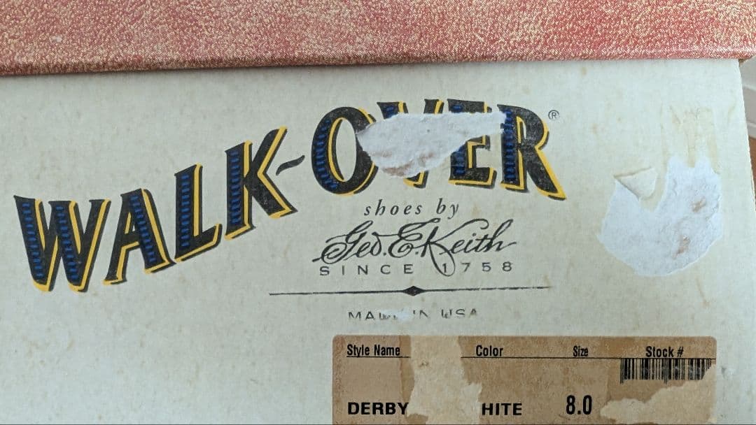 WALKOVER ホワイトバックス US8 USA製 アイビー・トラッド定番