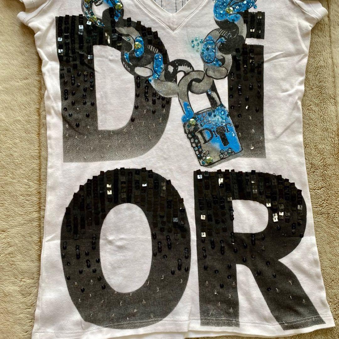 レア　クリスチャンディオール　ロゴTシャツ