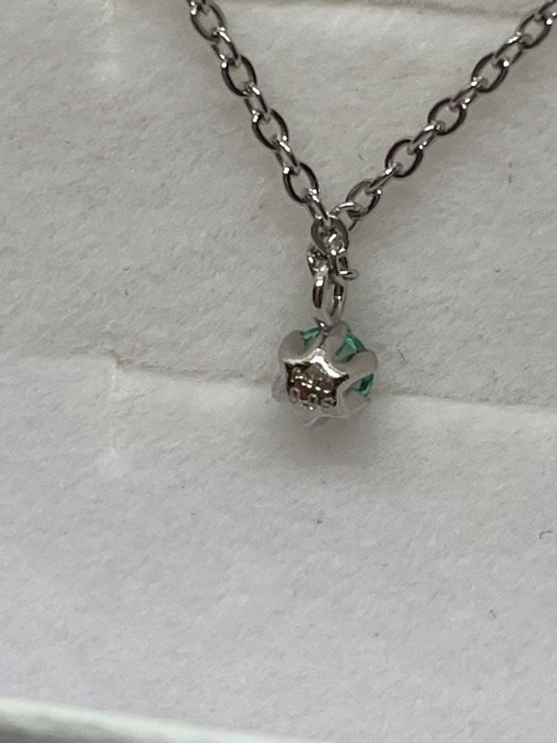 希少！天然 エメラルド 一粒 プラチナ PT900 ネックレス ペンダント