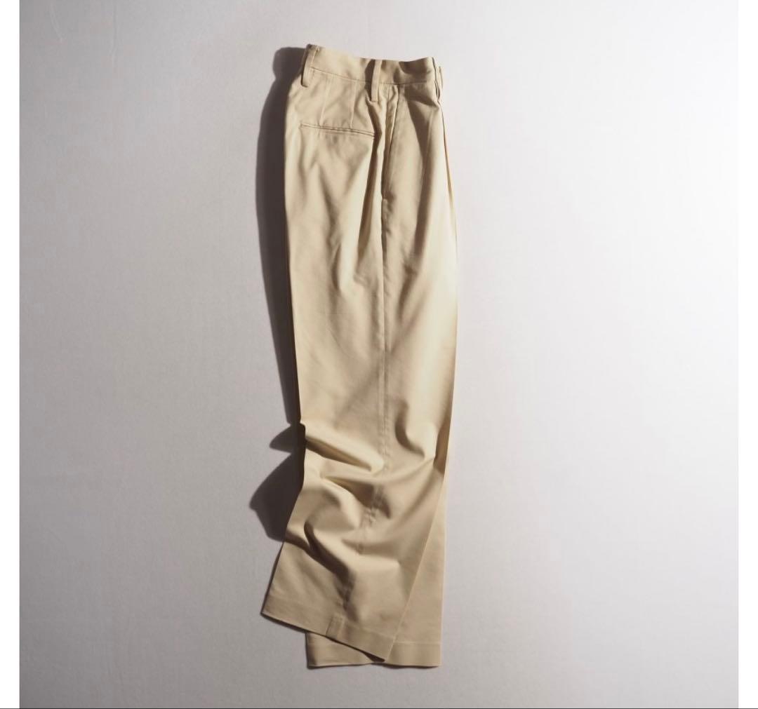 【美品】オーラリー × ロンハーマン ワイドパンツ ライトベージュ 0