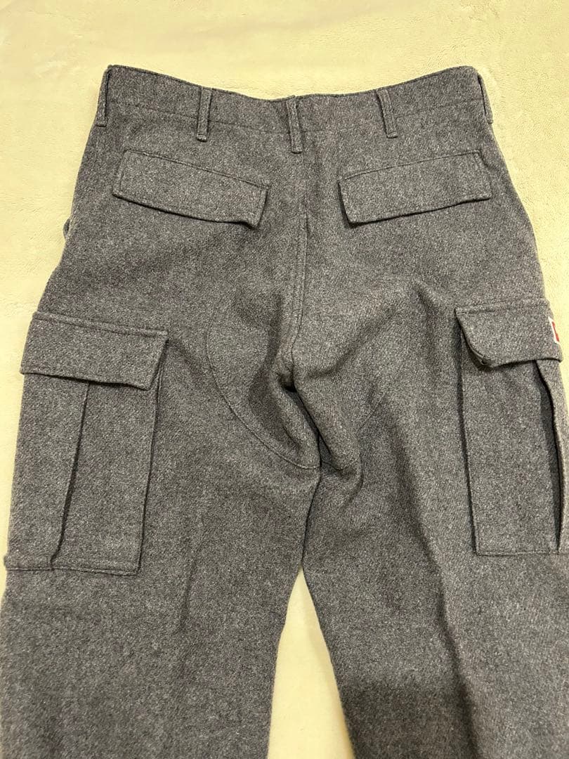 KENZO NIGO ウール混紡 カーゴパンツ グレー