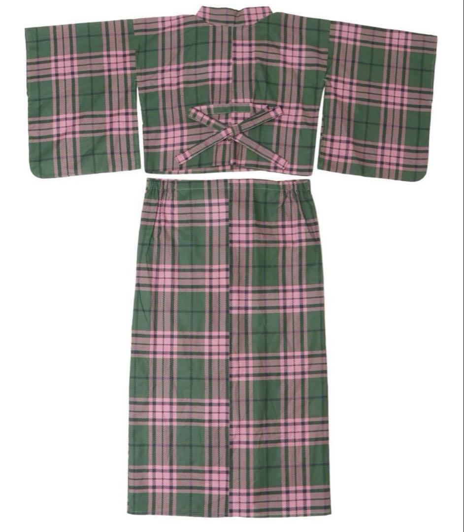 jouetie タータンチェックセパレート浴衣　グリーン